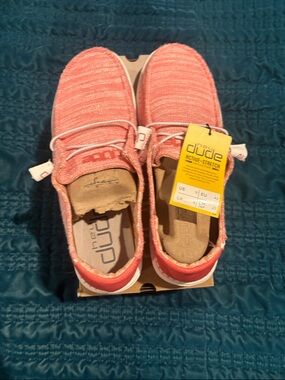 Hey Dude Coral Knit Slip-On Sneakers